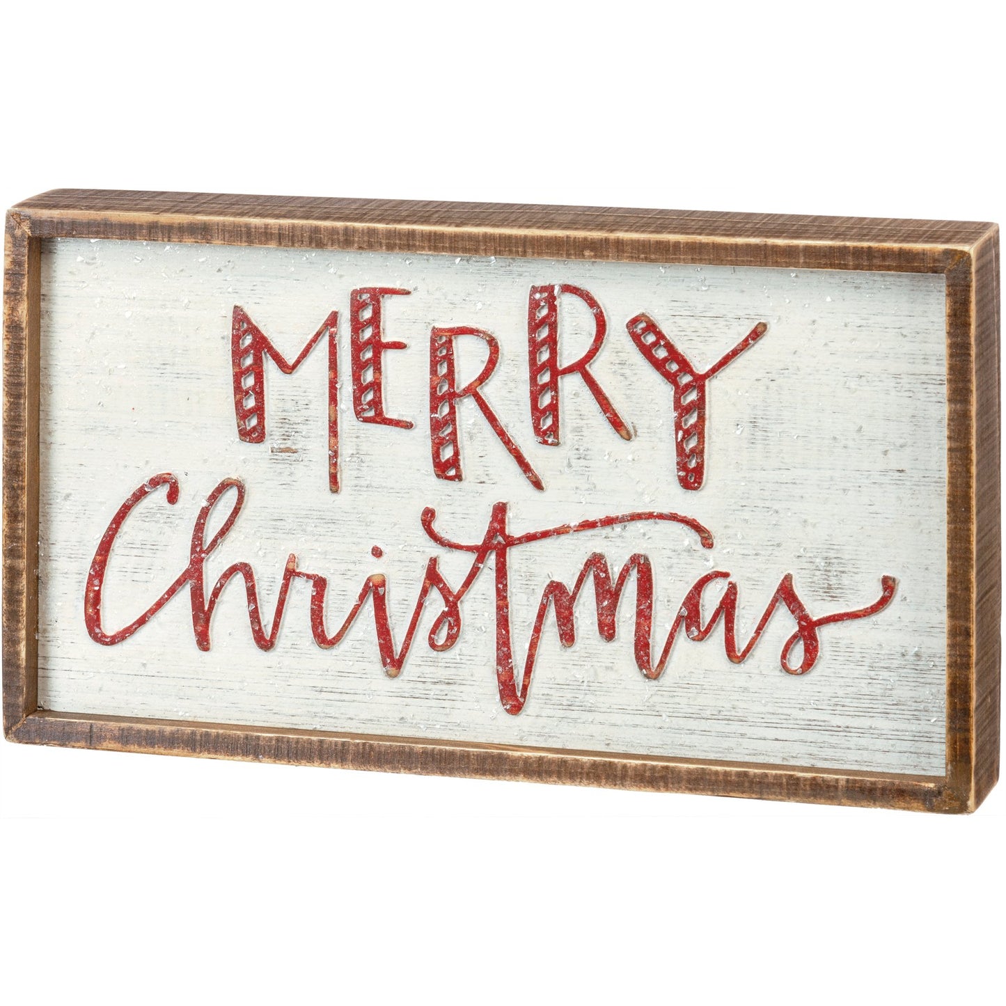 Inset Box Sign - Merry Christmas