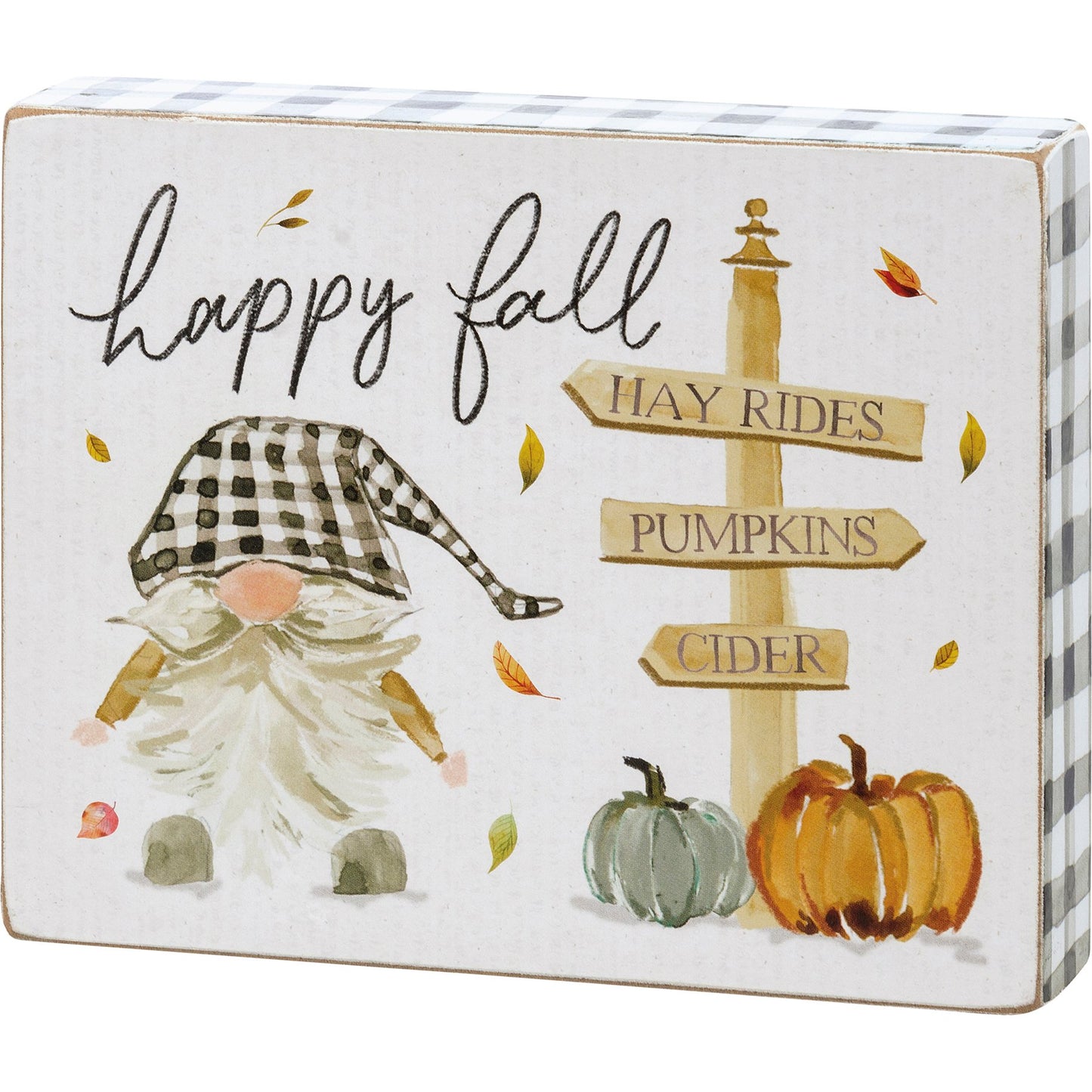 Block Sign - Happy Fall