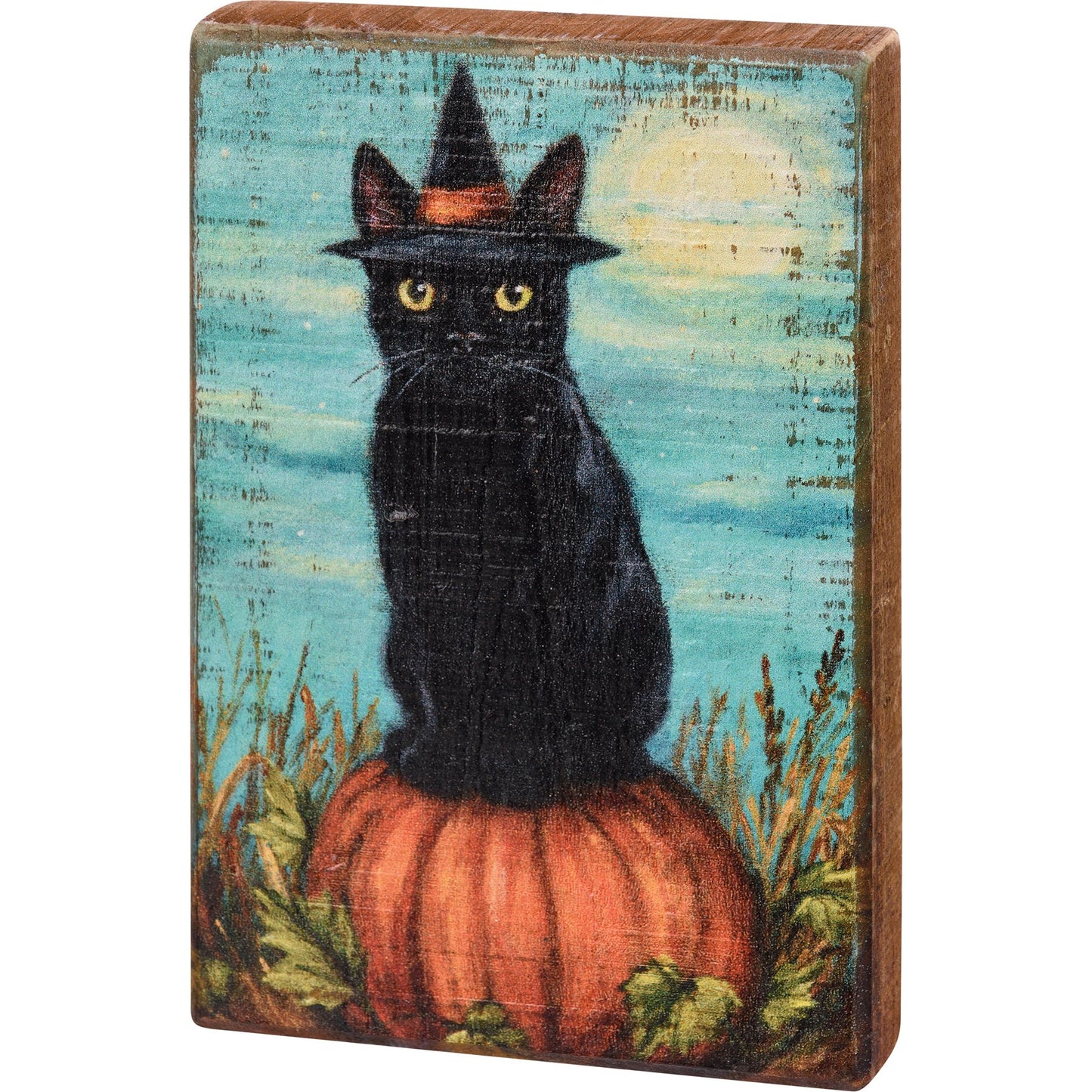 Block Sign - Cat Witch